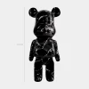 Aero Bear 50cm Black Resin Indoor Sculpture