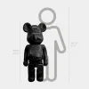 Aero Bear 135cm Black Resin Indoor Sculpture
