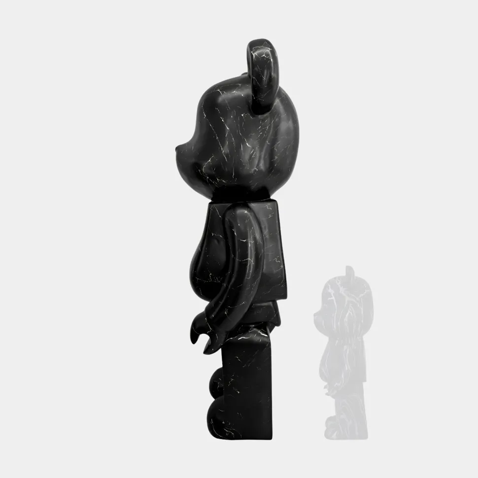 Aero Bear 135cm Black Resin Indoor Sculpture