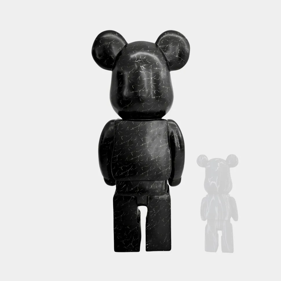 Aero Bear 135cm Black Resin Indoor Sculpture