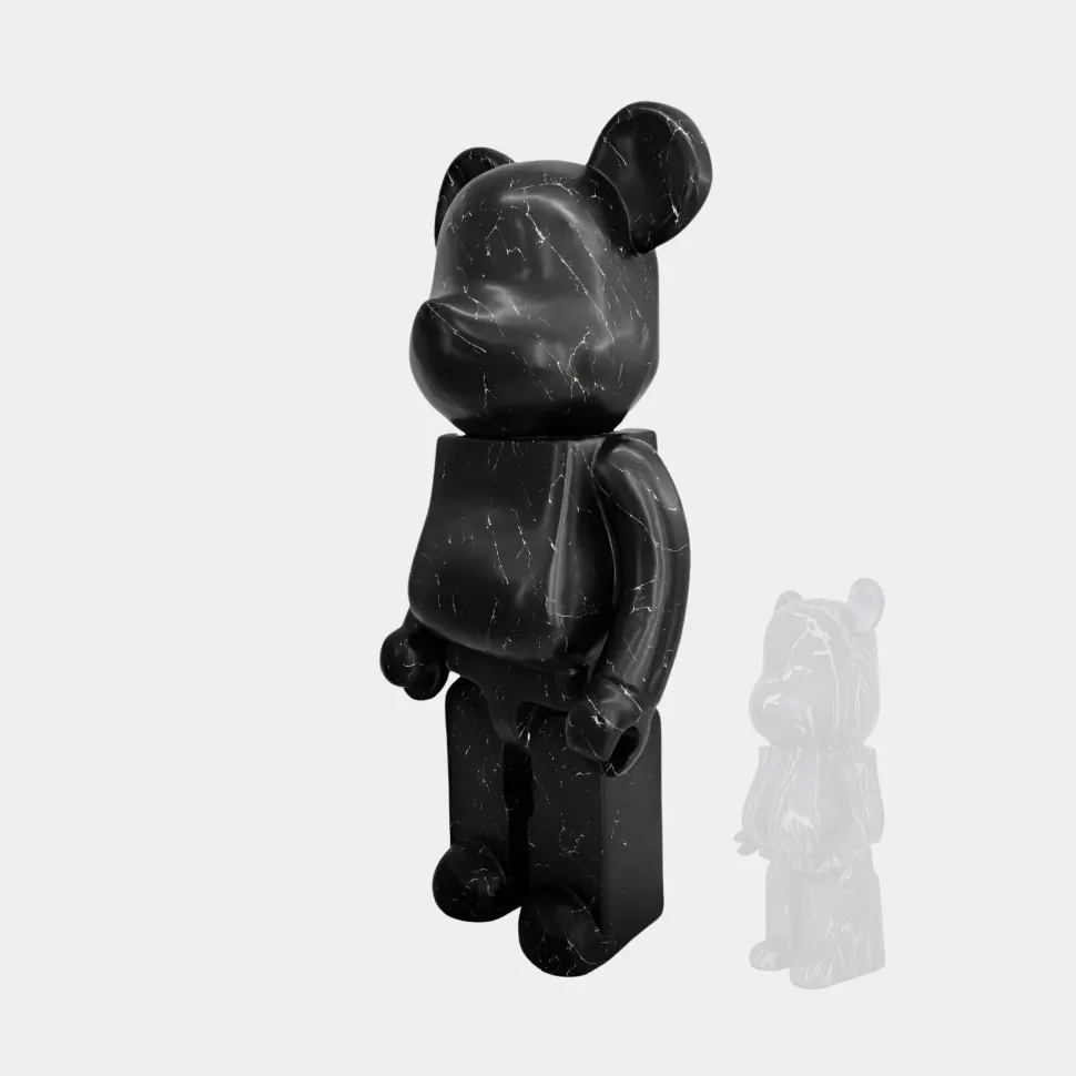Aero Bear 135cm Black Resin Indoor Sculpture