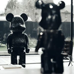 Aero Bear 135cm Black Resin Indoor Sculpture
