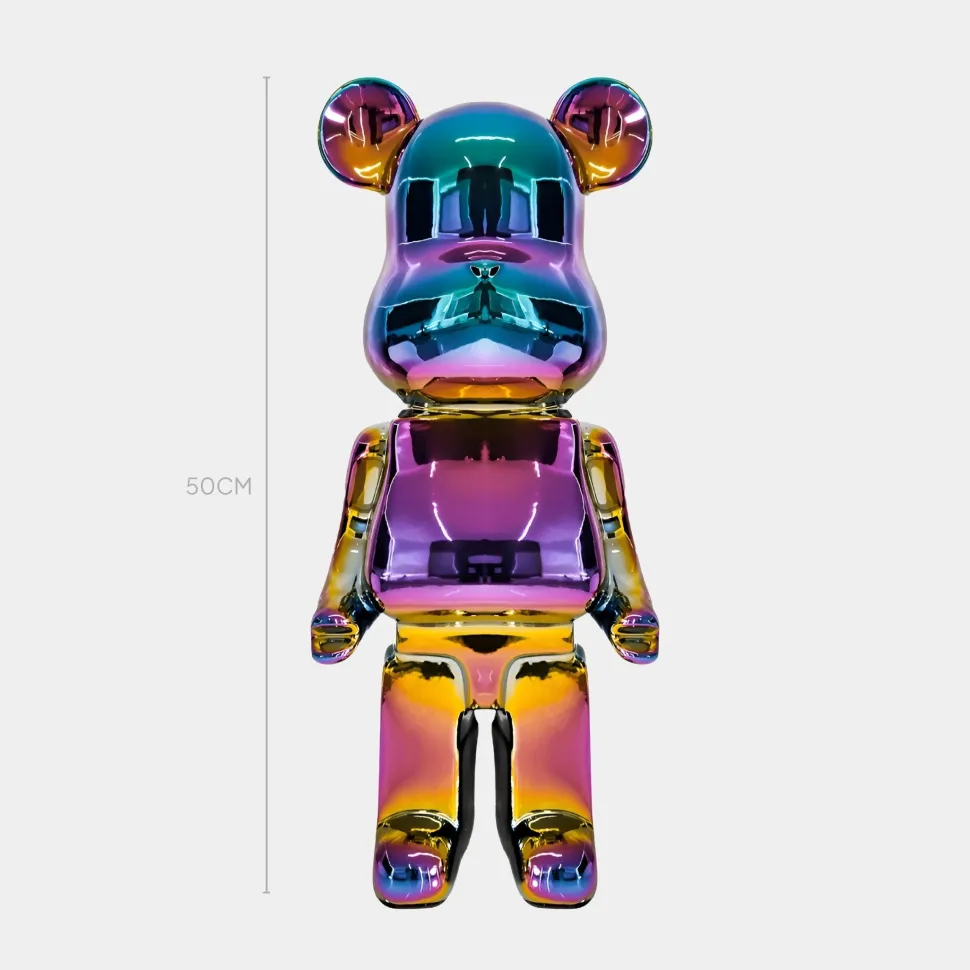 Aero Bear 50cm Dynamic Colour Resin Indoor Sculpture