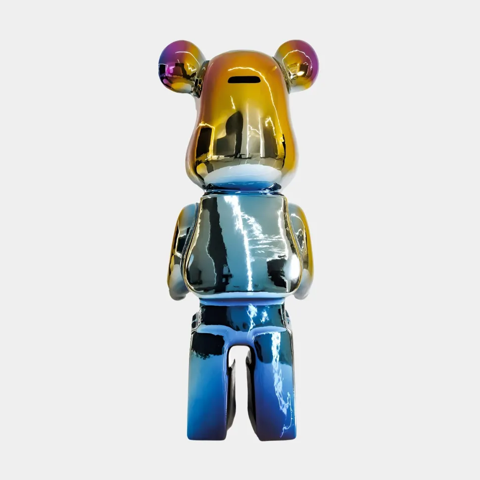 Aero Bear 50cm Dynamic Colour Resin Indoor Sculpture
