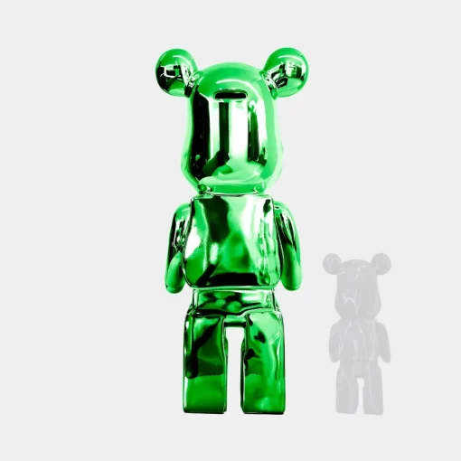 Aero Bear 135cm Green Resin Indoor Sculpture