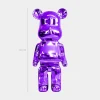 Aero Bear 50cm Purple Resin Indoor Sculpture