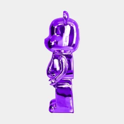 Aero Bear 50cm Purple Resin Indoor Sculpture