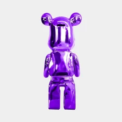 Aero Bear 50cm Purple Resin Indoor Sculpture