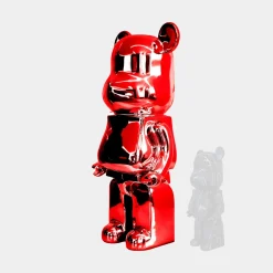 Aero Bear 135cm Red Resin Indoor Sculpture
