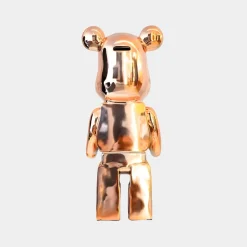 Aero Bear 50cm Rose Gold Resin Indoor Sculpture
