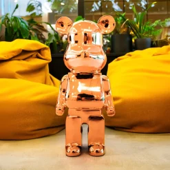 Aero Bear 50cm Rose Gold Resin Indoor Sculpture