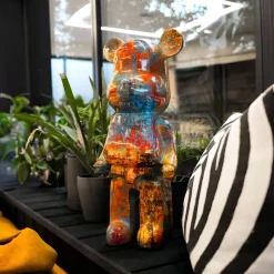 Aero Bear Colourburst 50cm Resin Indoor Sculpture