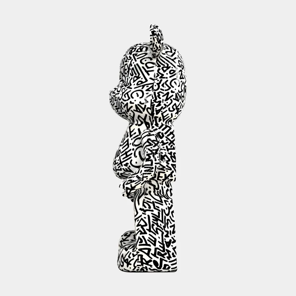 Aero Bear Doodle 50cm Resin Indoor Sculpture