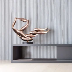 Aero Stream 50cm Copper Metal Indoor Sculpture