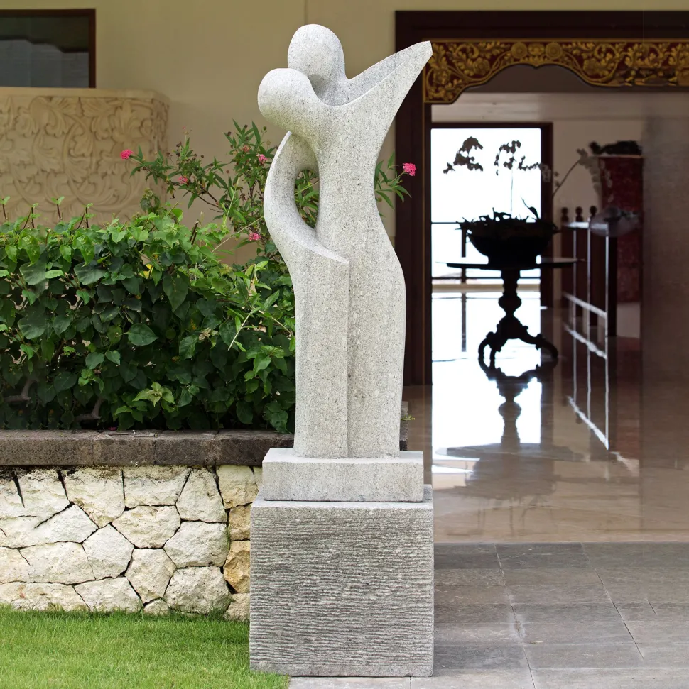 Affection Contemporary Stone Garden Sculpture