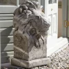 African Lions Stone Garden Statues