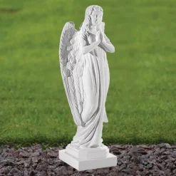 Angel 62cm Marble Resin Garden Statue