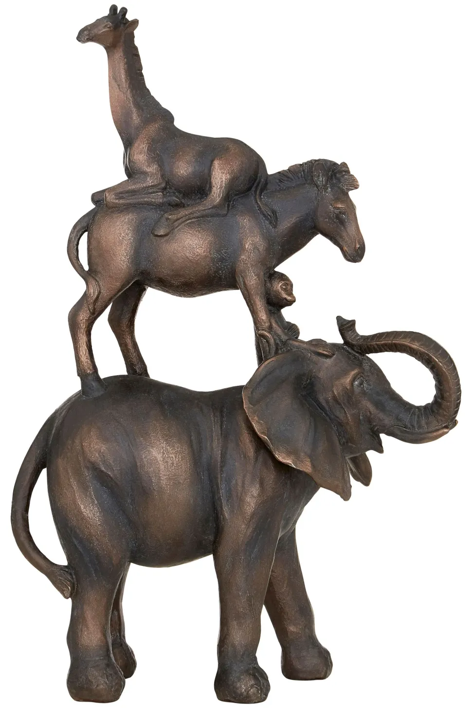 Animal Ascent 46cm Bronze Resin Indoor Statue