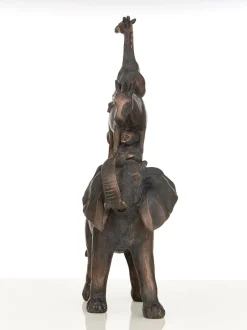 Animal Ascent 46cm Bronze Resin Indoor Statue