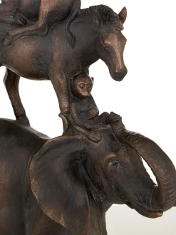Animal Ascent 46cm Bronze Resin Indoor Statue
