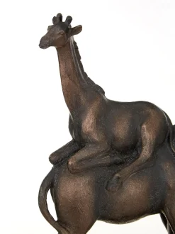 Animal Ascent 46cm Bronze Resin Indoor Statue