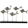 Aqua Symphony Fish 35cm Wood Indoor Sculpture