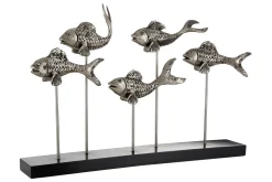 Aqua Symphony Fish 35cm Wood Indoor Sculpture