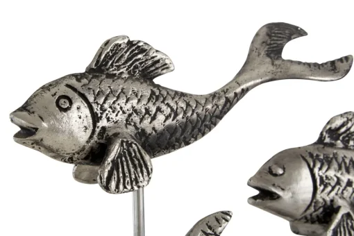 Aqua Symphony Fish 35cm Wood Indoor Sculpture