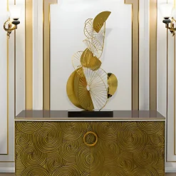 Arc Aeon 93cm Gold Metal Indoor Sculpture