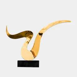 Astral Edge 76cm Gold Metal Indoor Sculpture