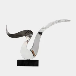 Astral Edge 76cm Silver Metal Indoor Sculpture