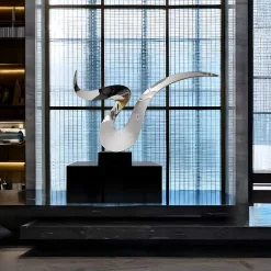 Astral Edge 76cm Silver Metal Indoor Sculpture