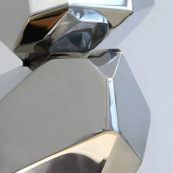 Astrolith 73cm Silver Metal Indoor Sculpture v2