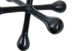 Atomic Bloom 16cm Black Metal Indoor Sculpture