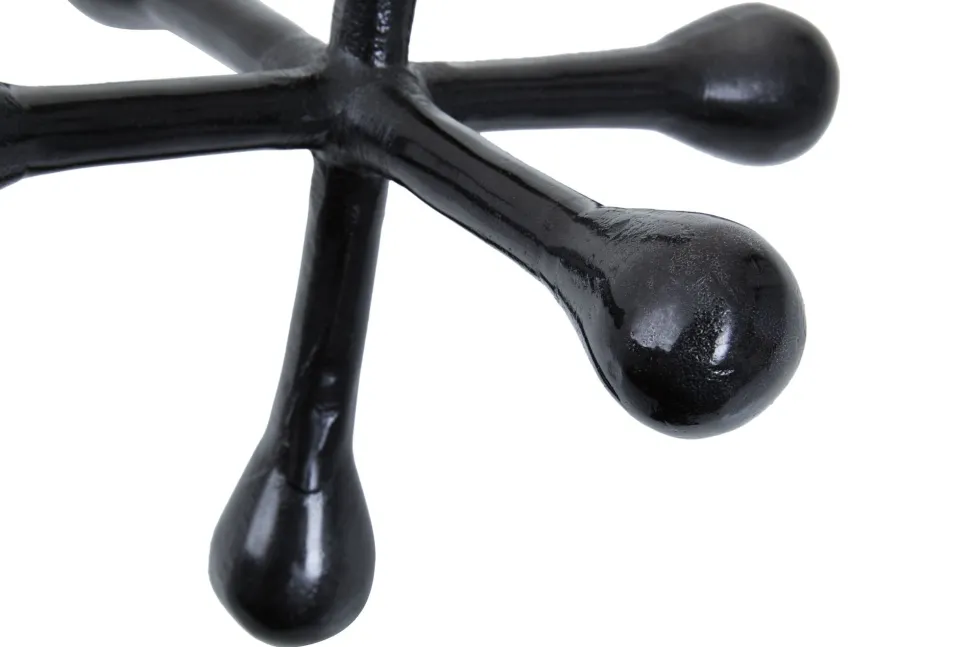 Atomic Bloom 16cm Black Metal Indoor Sculpture