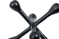 Atomic Bloom 16cm Black Metal Indoor Sculpture