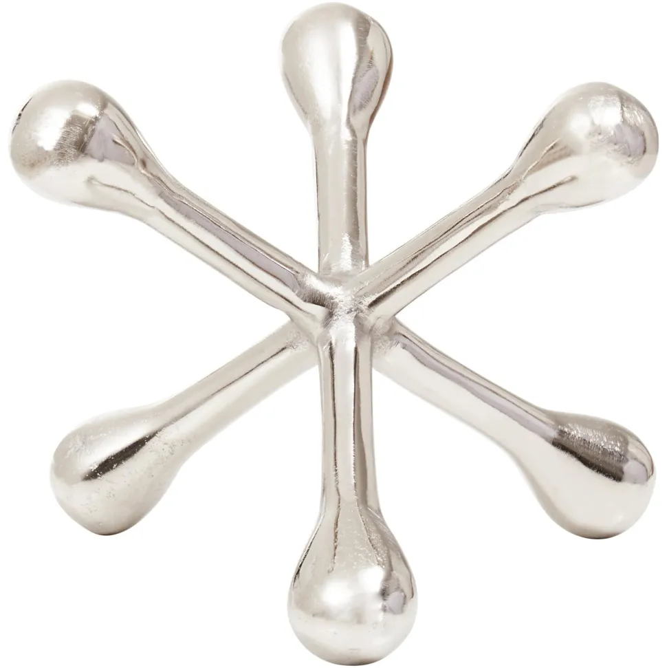 Atomic Bloom 14cm Silver Metal Indoor Sculpture