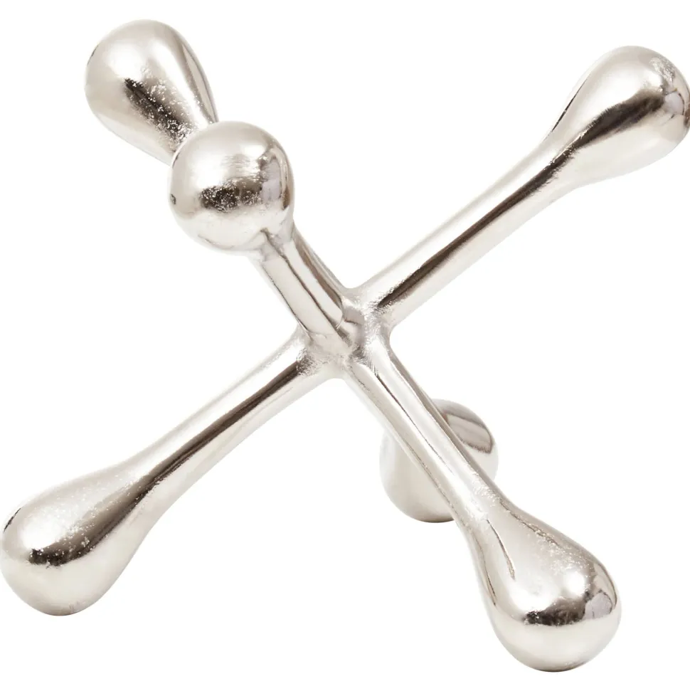 Atomic Bloom 14cm Silver Metal Indoor Sculpture