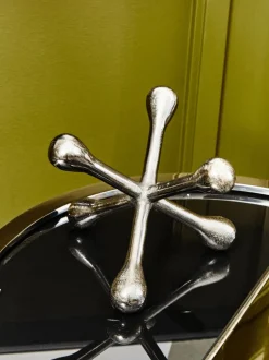 Atomic Bloom 14cm Silver Metal Indoor Sculpture