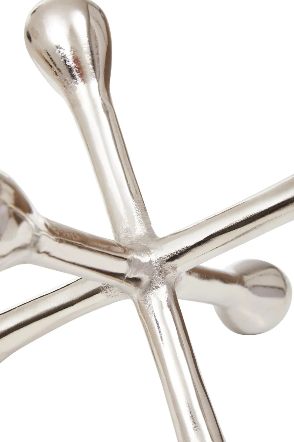 Atomic Bloom 14cm Silver Metal Indoor Sculpture