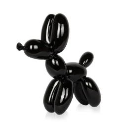 Balloon Dog 27cm Black Resin Indoor Sculpture
