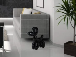 Balloon Dog 62cm Black Resin Indoor Sculpture