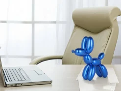Balloon Dog 27cm Blue Resin Indoor Sculpture