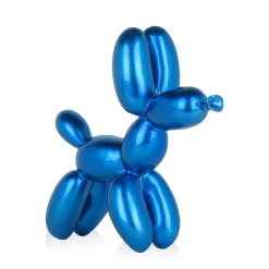 Balloon Dog 27cm Blue Resin Indoor Sculpture