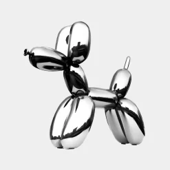 Balloon Dog 80cm Chrome Fibreglass Indoor Sculpture
