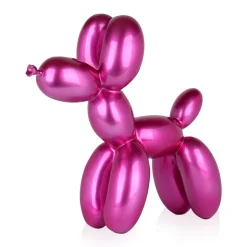 Balloon Dog 46cm Fuchsia Resin Indoor Sculpture
