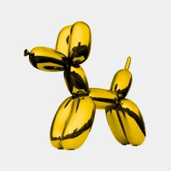 Balloon Dog 80cm Gold Fibreglass Indoor Sculpture