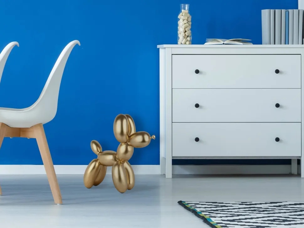 Balloon Dog 46cm Gold Resin Indoor Sculpture