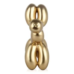Balloon Dog 46cm Gold Resin Indoor Sculpture