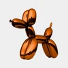 Balloon Dog 80cm Orange Metal Garden Sculpture